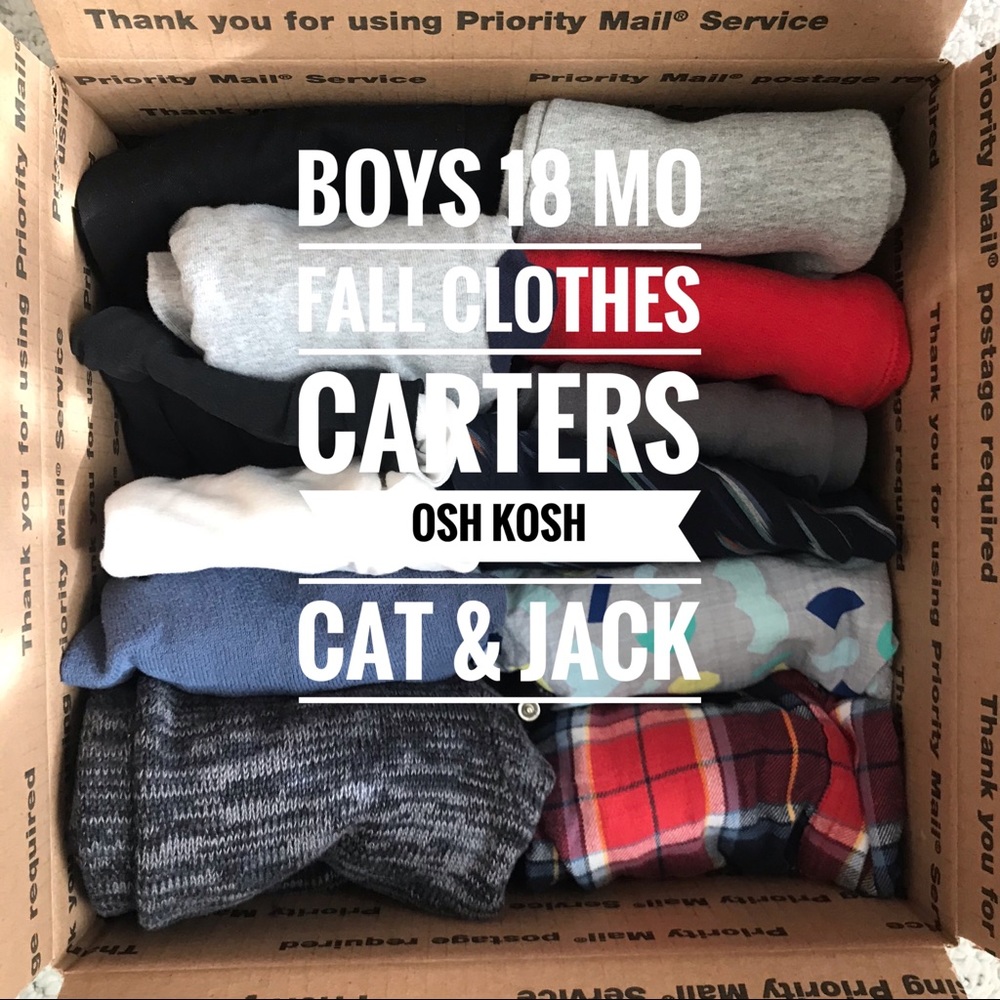 Mystery Box! Boys 18 month FALL Clothes No Junk